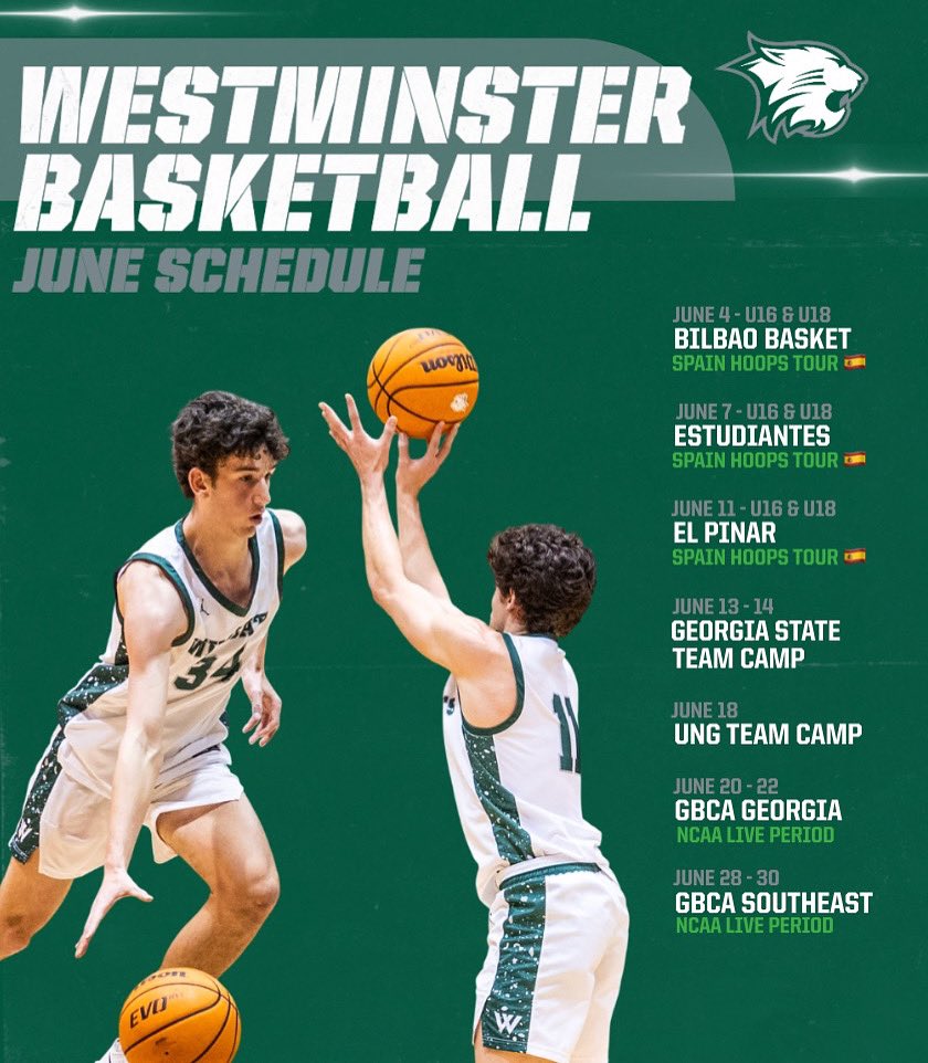 Westminster.Basketball (@westminsterbkb) on Twitter photo Our Westminster Basketball June schedule includes a brief international tour, a stop in downtown Atlanta, a visit to the north Georgia mountains and two GBCA Live weekends. #MakeShots Our Westminster Basketball June schedule includes a brief international tour, a stop in downtown Atlanta, a visit to the north Georgia mountains and two GBCA Live weekends. #MakeShots