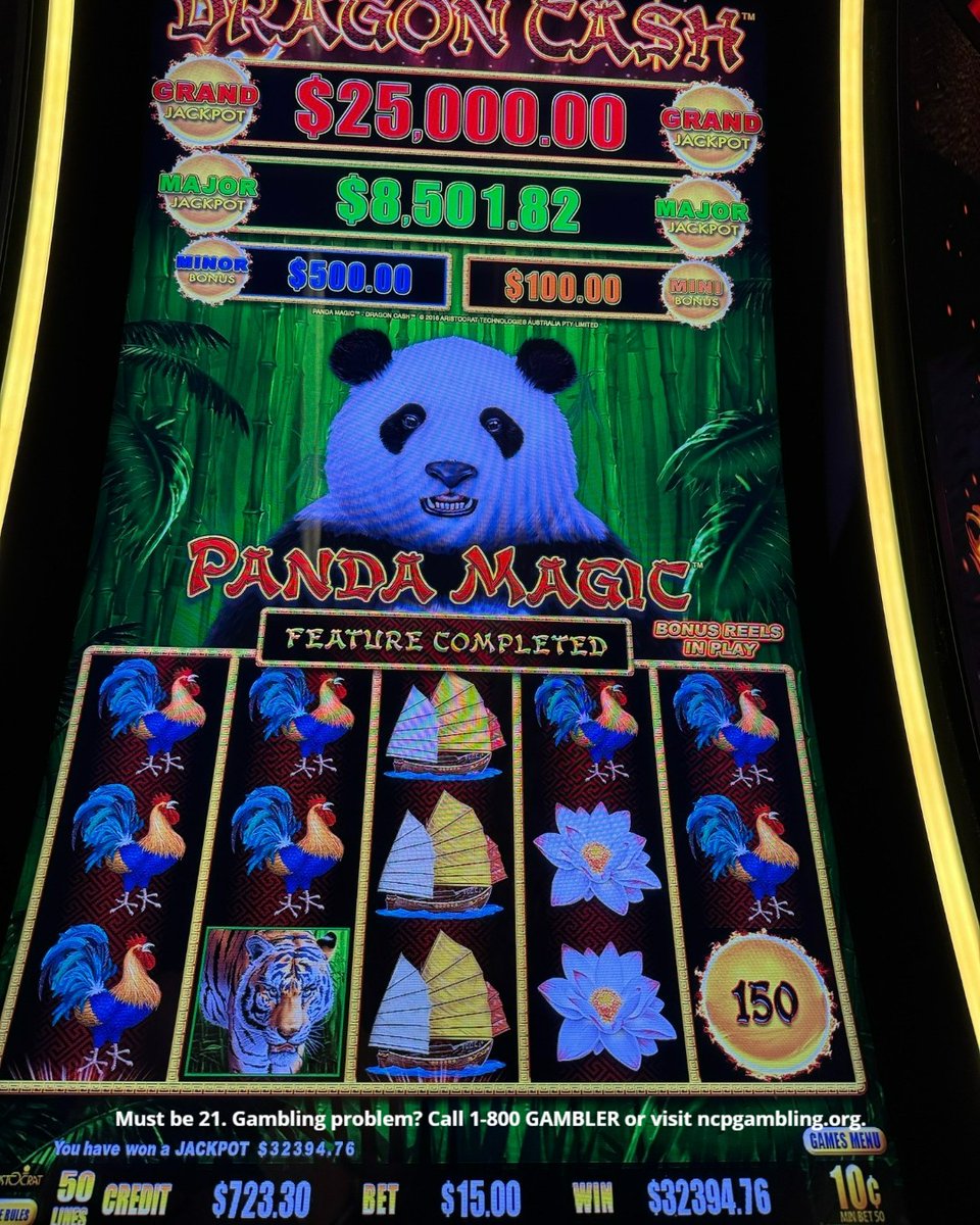 Ladies and gentlemen, we present to you, 
three jackpots that made someone's dream come true! 💫 🤩 
When the machine started ringing, they let out a loud cheer,
but don't be discouraged because your jackpot moment is near! 🎰