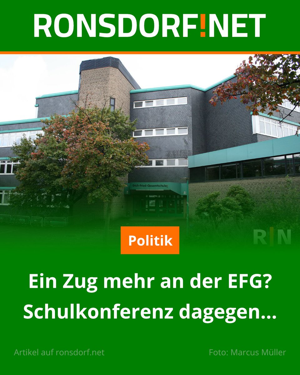 An der Erich-Fried-Gesamtschule soll eine weitere Klasse pro Jahr hinzukommen, bis die Gesamtschule in Heckinghausen fertig ist.

Zum Artikel geht es hier:
ronsdorf.link/6u5xm

#Wuppertal #Ronsdorf #Hochbarmen #Schule #Gesamtschule #Schüler #StadtWuppertal #AnDerBlutfinke
