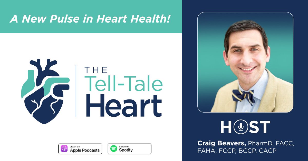 Craig Beavers, PharmD, FACC, FAHA, FCCP, BCCP,CACP (@beaverspharmd) on Twitter photo Happy Monday (a day early!) a new <a href="/MJHLifeSciences/">MJH Life Sciences®</a> <a href="/Pharmacy_Times/">Pharmacy Times</a> Tell-Tale Heart Podcast. Listen as <a href="/ralphadelta/">Ralph J. Riello III, PharmD, BCPS</a> and I discuss how pharmacist can implement the PROMPT trials in your system! Listen here or where you get your podcast: audioboom.com/posts/8729124-… Happy Monday (a day early!) a new <a href="/MJHLifeSciences/">MJH Life Sciences®</a> <a href="/Pharmacy_Times/">Pharmacy Times</a> Tell-Tale Heart Podcast. Listen as <a href="/ralphadelta/">Ralph J. Riello III, PharmD, BCPS</a> and I discuss how pharmacist can implement the PROMPT trials in your system! Listen here or where you get your podcast: audioboom.com/posts/8729124-…
