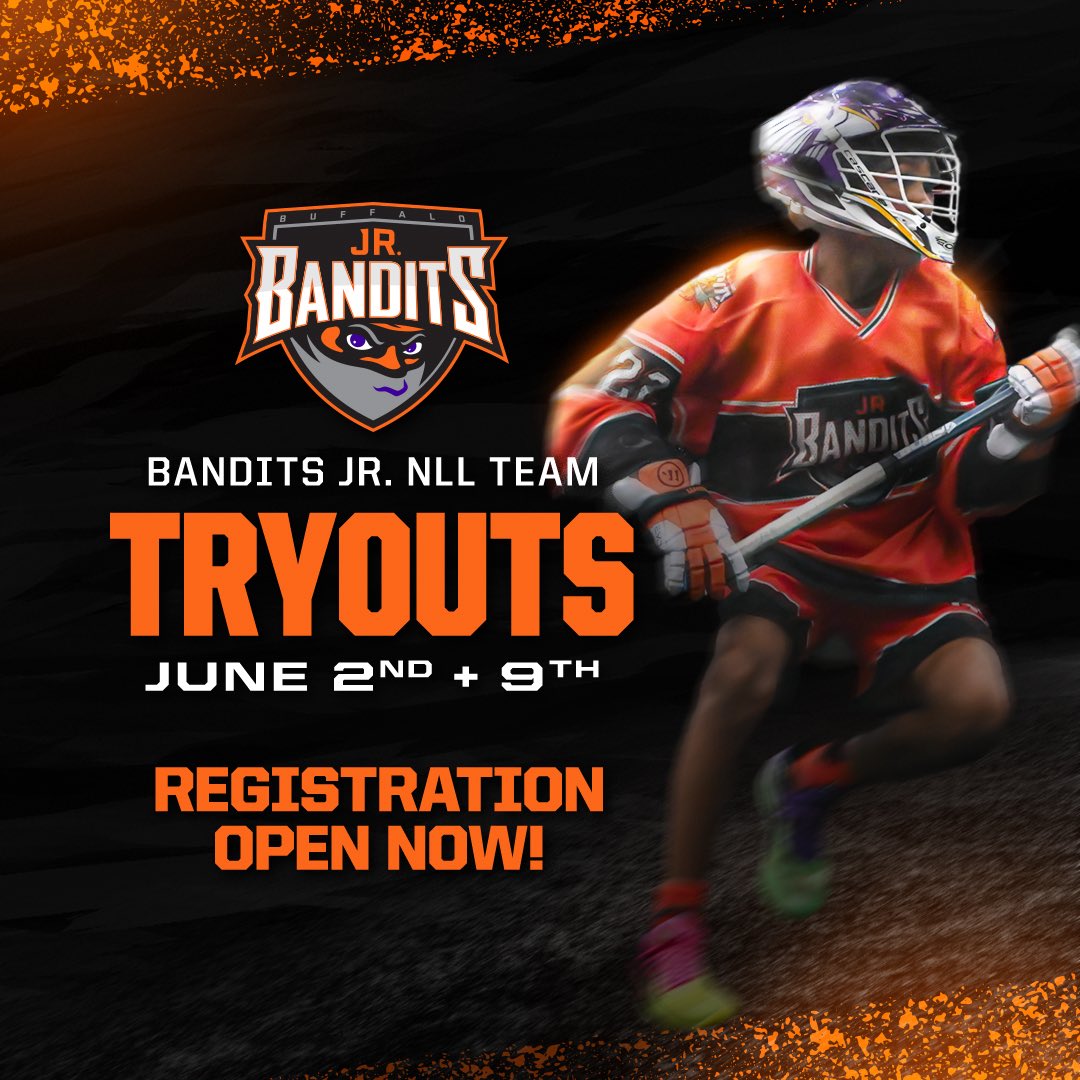Tryouts begin tonight for the 2025 Bandits Jr. NLL Team! Don’t miss your opportunity to play against top talent from across Canada and the USA

Sign up today: jrbandits.lacrosseshift.com/jr-nll