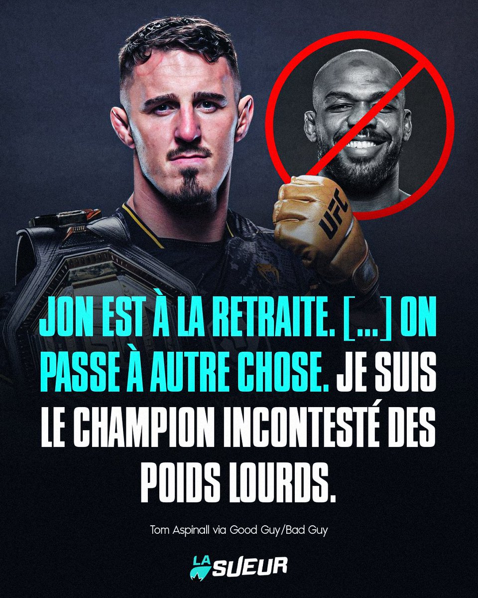 LaSueur_off's tweet image. 🚨 Tom Aspinall tourne la page !

L’Anglais en a assez d’attendre Jon Jones, qu’il considère comme retraité. 😳

🗣️ "Tout le monde en a marre. Même les fans commencent à en avoir assez de tout ça."