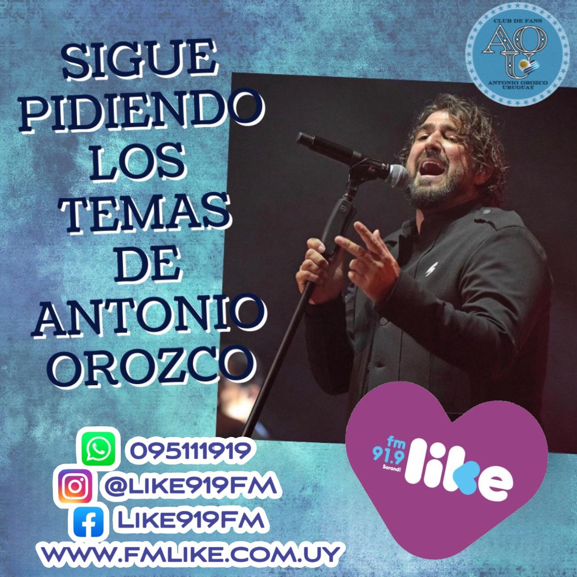 Pedí #teestabaesperando la nueva canción de  <a href="/antoniorozco/">Antonio Orozco</a>  por @like919fm 

<a href="/UMUruguay/">Universal Music Uruguay</a> <a href="/UMArgentina/">Universal Music Argentina</a>  <a href="/UniversalSpain/">UniversalMusicSpain</a> <a href="/ClippersMusic/">Clipper's Music</a>

#Orozco #antonioorozco #antonio #music