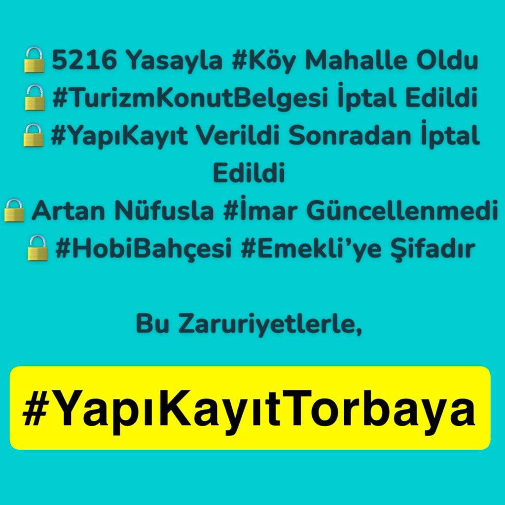 <a href="/OsmanGokcek_/">Osman Gökçek</a> Yapı Denetimine Tabi Olan Yapılar, Kontrolle,Sağlamsa #YapıKayıt Belgesi,Değilse #KentselDönüşüm Hakkı Verilerek,Dönüşümde Hak Mahrumiyeti
Giderilmesiyle Beraber,

Yapı Denetimine Tabi Olmayanlar,Beyan ile
#YapıKayıtTorbaya 
<a href="/RTErdogan/">Recep Tayyip Erdoğan</a>

Kabine Toplantısı #pazartesi Emekli
Sedat