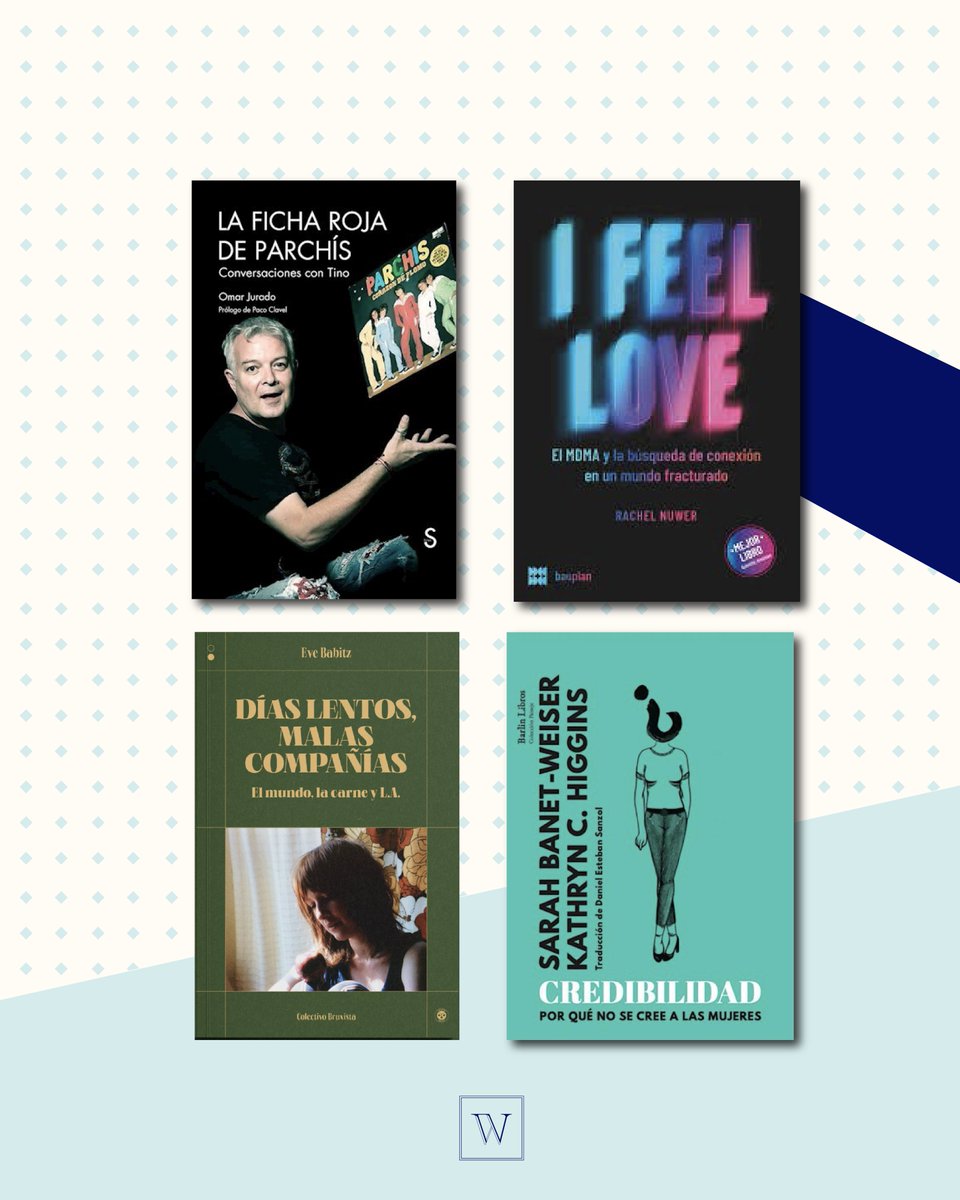 Waldhuter Distribuidora (@waldhuter) on Twitter photo ¡Seguimos con las novedades! 📚
• La ficha roja de Parchis | Omar Jurado <a href="/silexediciones/">Silex ediciones</a>
• I feel love | Rachel Nuwer <a href="/bauplanbooks_ed/">editorial bauplan</a>
• Días lentos, malas compañias | Eve Babitz | Colectivo Bruxista
• Credibilidad | Sarah Banet -Weiser <a href="/barlinlibros/">Barlin Libros</a> ¡Seguimos con las novedades! 📚
• La ficha roja de Parchis | Omar Jurado <a href="/silexediciones/">Silex ediciones</a>
• I feel love | Rachel Nuwer <a href="/bauplanbooks_ed/">editorial bauplan</a>
• Días lentos, malas compañias | Eve Babitz | Colectivo Bruxista
• Credibilidad | Sarah Banet -Weiser <a href="/barlinlibros/">Barlin Libros</a>
