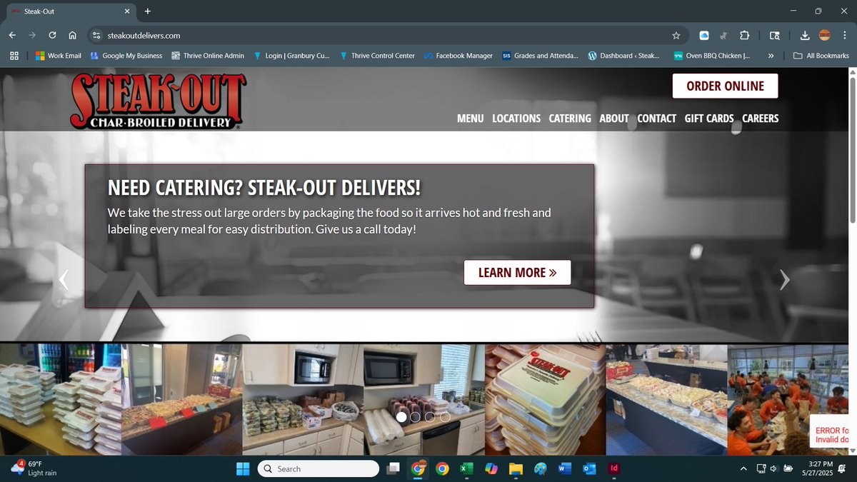 We've moved! Check out our #newwebsite for #onlineordering and location information at steakoutdelivers.com
