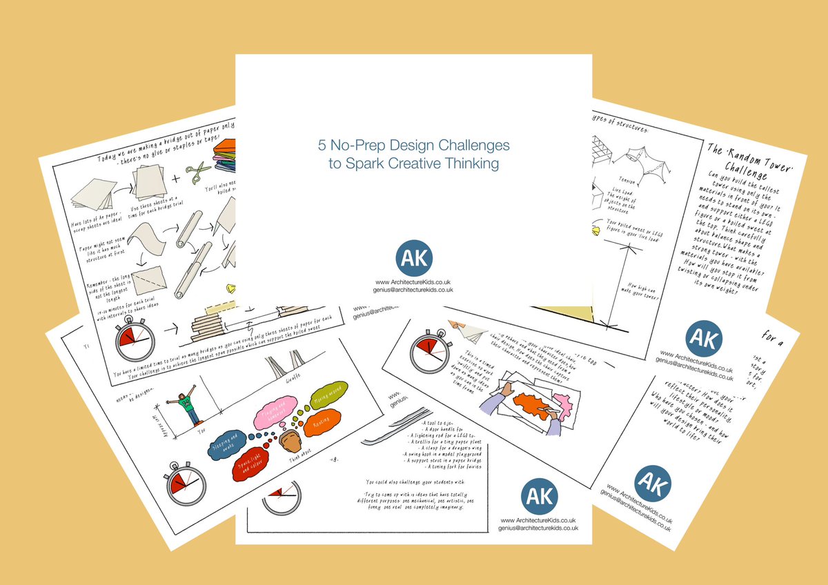Architectkids's tweet photo. Just shared a new post with 5 quick, no-prep architecture-based STEAM challenges for schools—really easy to run and great for creative thinking. Thought you might find it useful (or fun to share!).
Here’s the link: 👉 https://t.co/7ARUNEb3p2
Would love to know what you think! https://t.co/xPgyHw9Abj