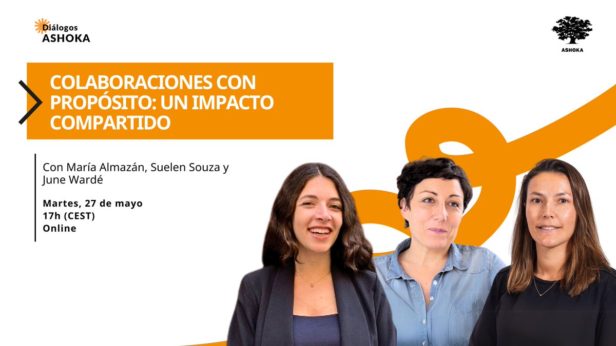 Ashoka España (@ashokaspain) on Twitter photo 👀 Si te lo perdiste...
Ya puedes ver el Diálogo Ashoka de este mes en el que María Almazán, <a href="/JuneWarde/">June Wardé</a> y Suelen Souza conversan sobre las colaboraciones entre empresas, organizaciones y emprendedores y emprendedoras sociales. 💫
📎 Míralo aquí 👉 f.mtr.cool/ryeoenbxuq 👀 Si te lo perdiste...
Ya puedes ver el Diálogo Ashoka de este mes en el que María Almazán, <a href="/JuneWarde/">June Wardé</a> y Suelen Souza conversan sobre las colaboraciones entre empresas, organizaciones y emprendedores y emprendedoras sociales. 💫
📎 Míralo aquí 👉 f.mtr.cool/ryeoenbxuq