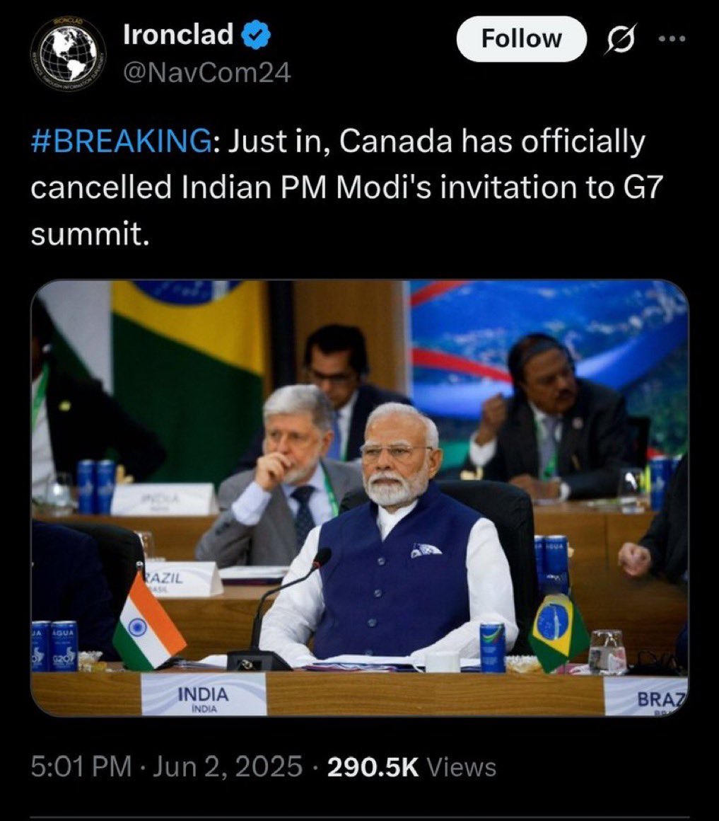 بار بار پوچھتے ہیں کہ فیلڈ مارشل کیوں بنایا
تو جناب عالی عرضی ہے کہ جنرل چوہان نے شکست تسلیم کی
بی جے پی کے سینئر رہنما سبرامنیم سوامی نے شکست تسلیم کی
اور آج دنیا کی سب سے بڑی جمہوریت کے دعویدار کو کہیں منہ دکھانے جوگا نہیں چھوڑا
اسے کہتے ہیں گھر میں گھسے بغیر واڑ کر رکھ دینا