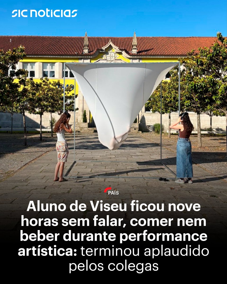 Durante as nove horas, o aluno foi acompanhado por um fisiologista e uma nutricionista. Em tempo real, o público podia ouvir os batimentos cardíacos de Lucas e participar na dimensão sensorial da performance: bit.ly/43InTSq