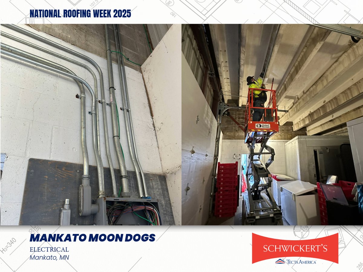 Schwickerts's tweet image. Schwickert’s partnered with the Mankato Moondogs to enhance the fan experience at ISG Field. 

See more of our projects: schwickerts.com/projects/

--
#schwickerts #SignatureProjects #NationalRoofingWeek