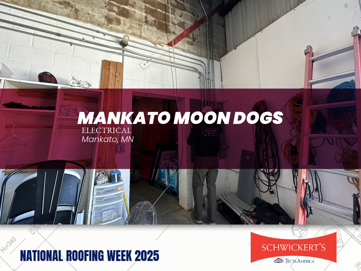 Schwickerts's tweet image. Schwickert’s partnered with the Mankato Moondogs to enhance the fan experience at ISG Field. 

See more of our projects: schwickerts.com/projects/

--
#schwickerts #SignatureProjects #NationalRoofingWeek