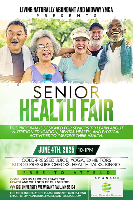 Masonic Cancer Center, University of Minnesota (@umncancer) on Twitter photo Join us at the Midway YMCA Senior Health Fair in St. Paul on June 4! We'll be on-site to share cancer prevention tips, screening info, key risk factors, and practical tips for living a healthy lifestyle. Donât miss this opportunity to stay informed and empowered! Join us at the Midway YMCA Senior Health Fair in St. Paul on June 4! We'll be on-site to share cancer prevention tips, screening info, key risk factors, and practical tips for living a healthy lifestyle. Donât miss this opportunity to stay informed and empowered!