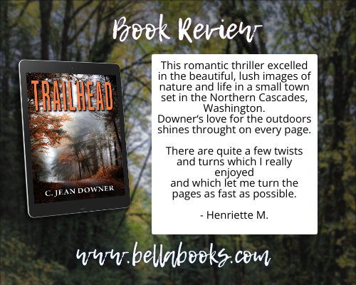 A wonderful review for C. Jean Downer's Trailhead.  For more information on this June release visit bellabooks.com/product/978164…