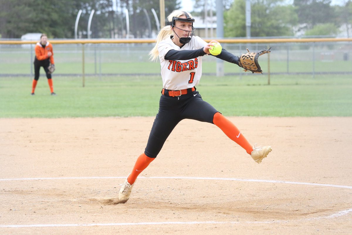 Huge Congratulations to Pine River-Backus Senior Softball Players Kaitlyn Rilea and Abby Gilbert for recieving some great recognition as Kaitlyn was named Northland Conference Player of the Year and Abby was named Northland Conference Pitcher of the Year. #GoTigers #PRBTigers