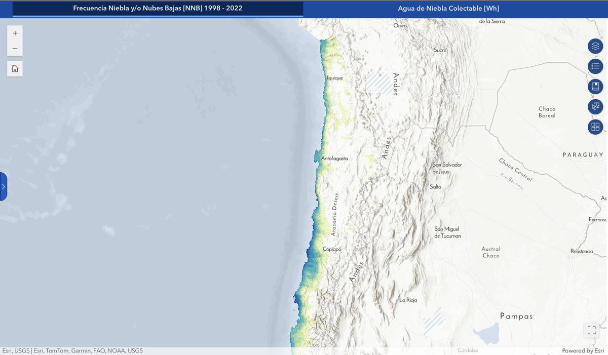🌫️Una plataforma interactiva gratuita revela cuánta agua se puede extraer de la camanchaca costera del norte y centro del país, abriendo nuevas posibilidades para enfrentar la crisis hídrica. 💧

Conoce todos los detalles aquí. 👇🏽

ow.ly/xiG950W2Rpc