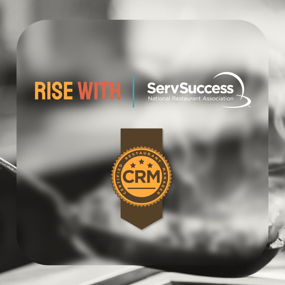 You drive the success at your restaurant. And you want everyone to know it. Purchase your Certified Restaurant Manager exam today and show everyone you mean business. Interested? Learn more at servsuccess.com/crm.