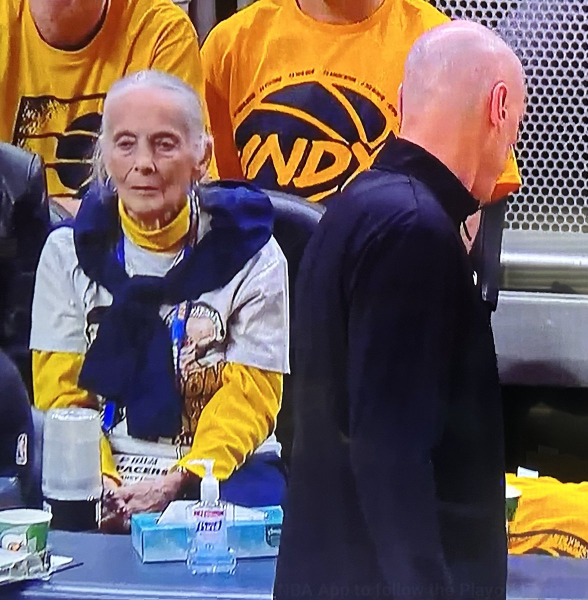 With all the "build a statue" + "hang the banner" talk, she deserves her own, or at the very least, one next to Slick. There are no Pacers without Nancy Leonard. 💙💛