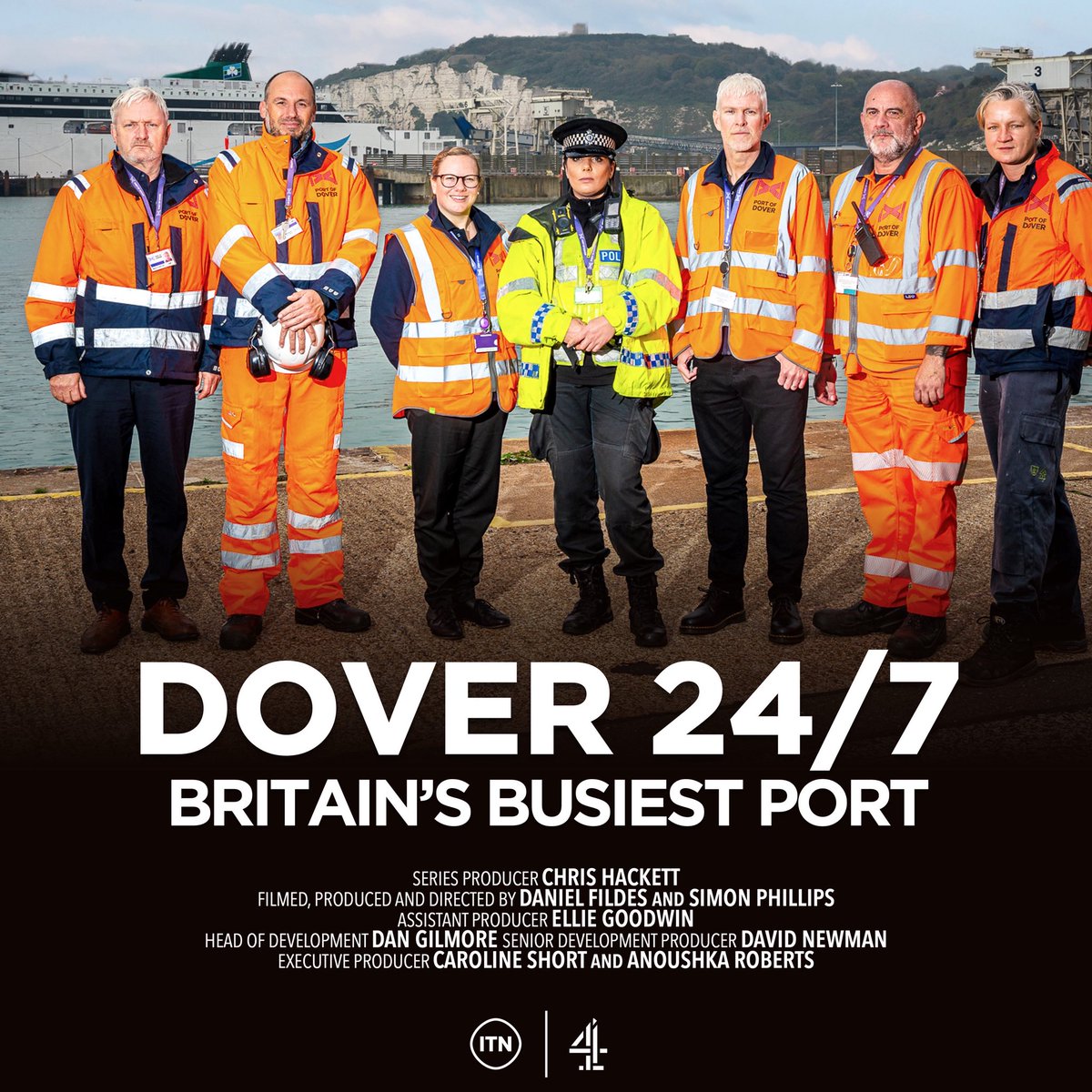 Our new documentary series ‘Dover 24/7: Britain’s Busiest Port’ starts shortly on <a href="/Channel4/">Channel 4</a>  <a href="/ITNProductions/">ITN Productions</a>