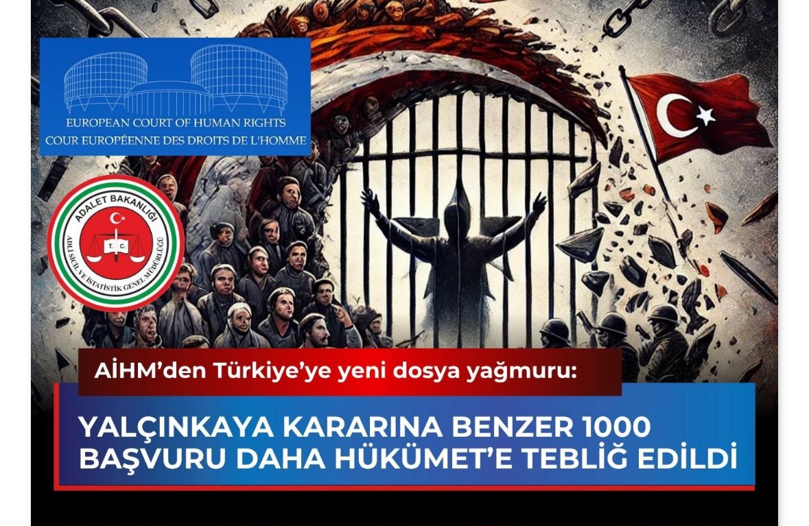 Avrupa İnsan Hakları Mahkemesi (AİHM), Türkiye’ye karşı açılan 1.000 başvuruyu daha beş grup halinde Hükümet’e tebliğ etti. Yeni grup dosyalar, ağırlıklı olarak Kanun Hükmünde Kararname (KHK) ile ihraç edilen kamu görevlilerinin başvurularını kapsıyor.

İşimiziGeriİstiyoruz