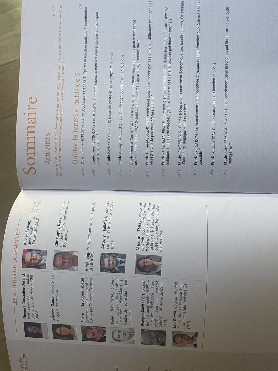 Pierre ESPLUGAS-LABATUT (@pierreesplugas) on Twitter photo Les actes du colloque <a href="/IMH_Hauriou/">IMH Institut Hauriou</a> « Quitter la #fonctionpublique ? » dirigé par <a href="/TaillefaitA/">Taillefait Antony</a> et moi-même sont désormais publiés au <a href="/JCPA1/">JCP A</a>. Contribution personnelle sur « Le licenciement dans la fonction publique : un nouveau outil managérial? » Les actes du colloque <a href="/IMH_Hauriou/">IMH Institut Hauriou</a> « Quitter la #fonctionpublique ? » dirigé par <a href="/TaillefaitA/">Taillefait Antony</a> et moi-même sont désormais publiés au <a href="/JCPA1/">JCP A</a>. Contribution personnelle sur « Le licenciement dans la fonction publique : un nouveau outil managérial? »