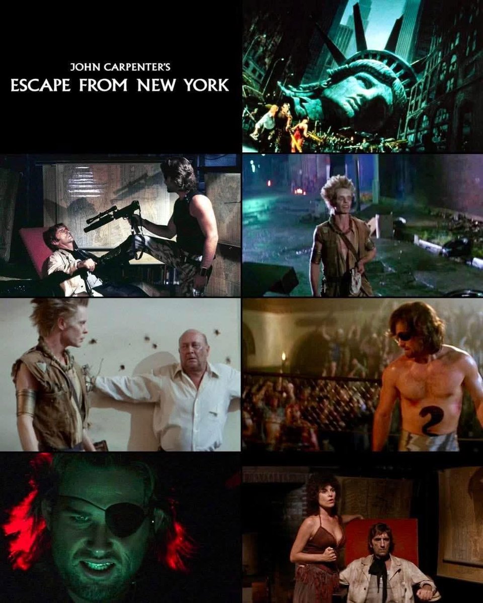 My favorite John Carpenter film.
#escapefromnewyork 
#johncarpenter
#snakeplissken 
#kurtrussell