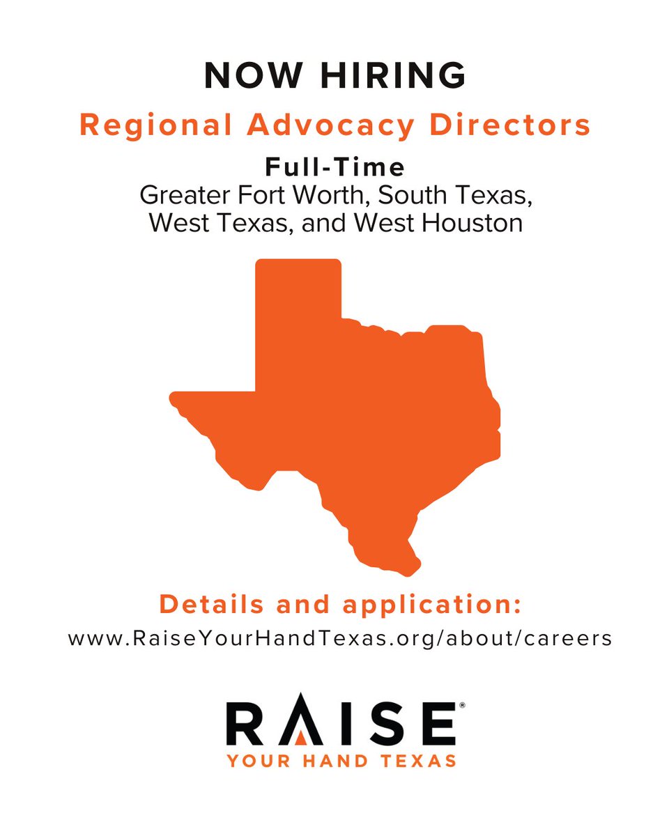 The 89th Legislative Session is over, but our work is just getting started. 
Join our team of public education advocates! We are currently accepting applications for full-time Regional Advocacy Directors across Texas. 

These positions are based in Greater Fort Worth, South