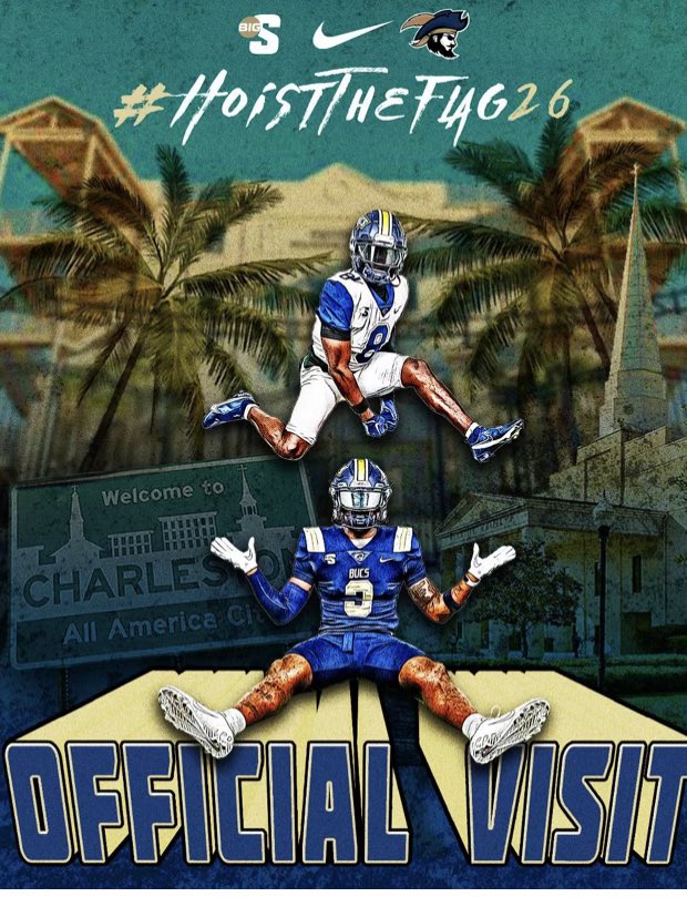 Quandrebrooks7's tweet image. Excited for my OV to Charleston southern on 18th-19th #HoistTheFlag @CoachLMartin @CoachNickReveiz @Coach_EDavis @DLive1087 @CoachKWorden @BriHyCSU