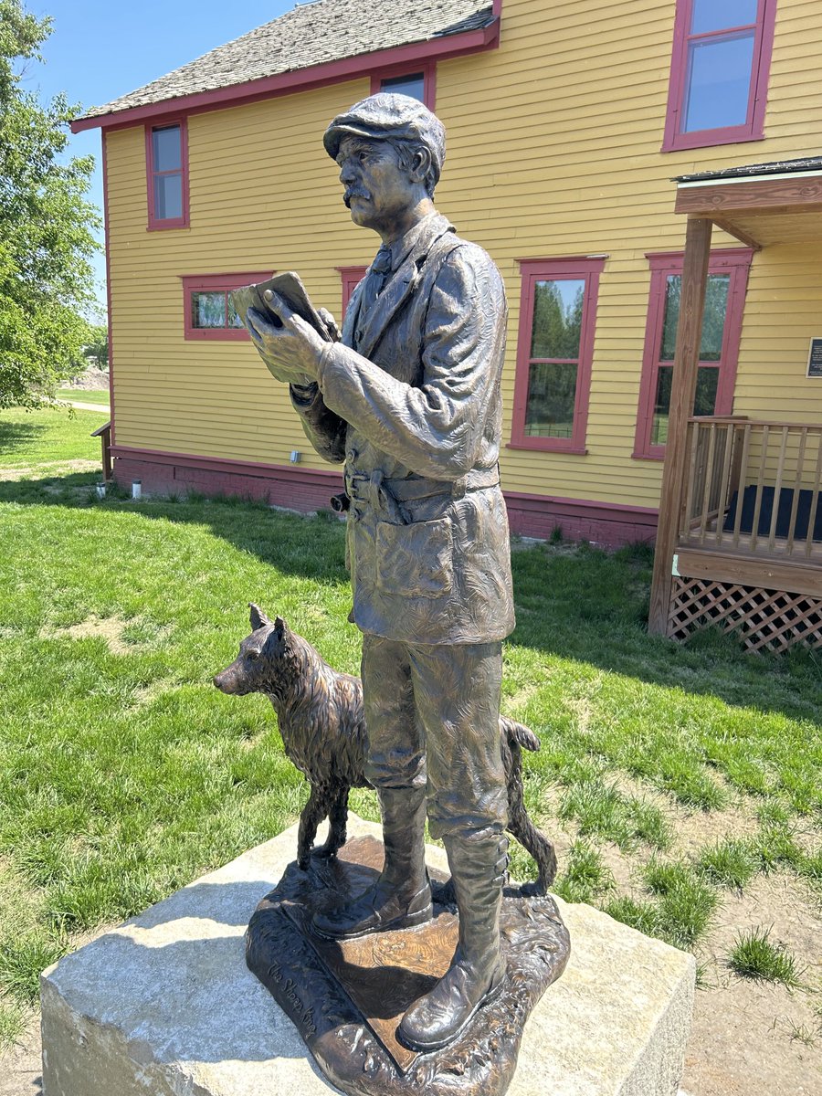 Robert Taylor, the “sheep king” of his day, has been immortalized with this statue at Stuhr Museum. It’s located in front of the newly remodeled Taylor Ranch home.