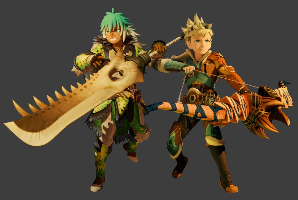 happy pride month x2 : made them some proper renders while i dev my MHS2 canon.