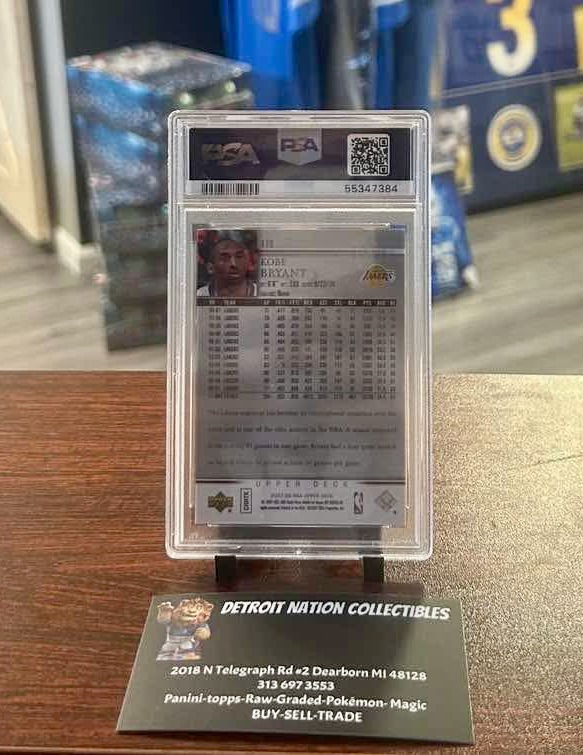 DNCCollectibles's tweet photo. Alright folks, the first giveaway here on Twitter! Have done a ton on Facebook, TikTok and so forth but I think you'll like it. 

2007 Upper Deck Kobe Bryant PSA 9

Rules of the contest:
1. Follow @DNCCollectibles 
2. Repost 
3. Tag 2 friends

Winner will be chosen 6/8 @ 7pm EST https://t.co/aZUsQmMTjf