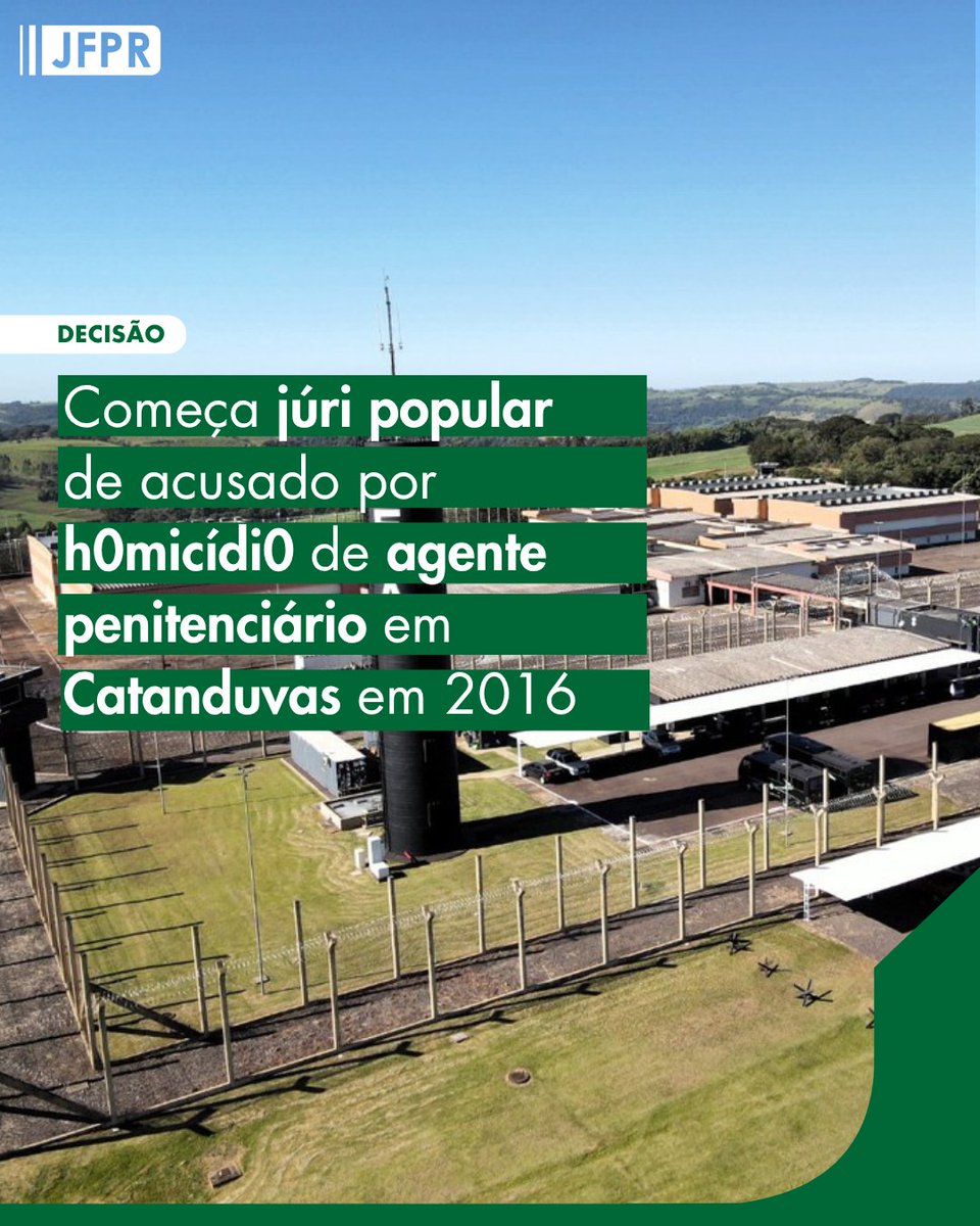 Começou nesta segunda-feira (2) o julgamento de Roberto Soriano, acusado de ser mandante do h0micídi0 contra um agente penitenciário federal, em 2016, em Cascavel. 

⚖️Leia mais em abrir.link/AGvFz