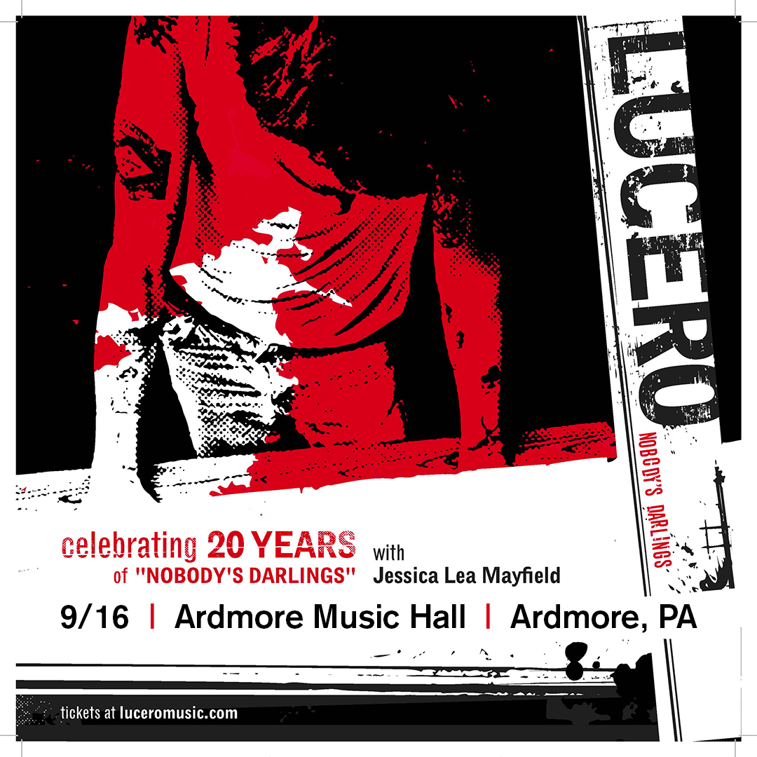Alt country rockers Lucero celebrate the 20th anniversary of 'Nobody's Darlings' this September on Philly's Main Line with special guest Jessica Lea Mayfield 🏍️🌒

🎟️ tixr.com/pr/social/1355…