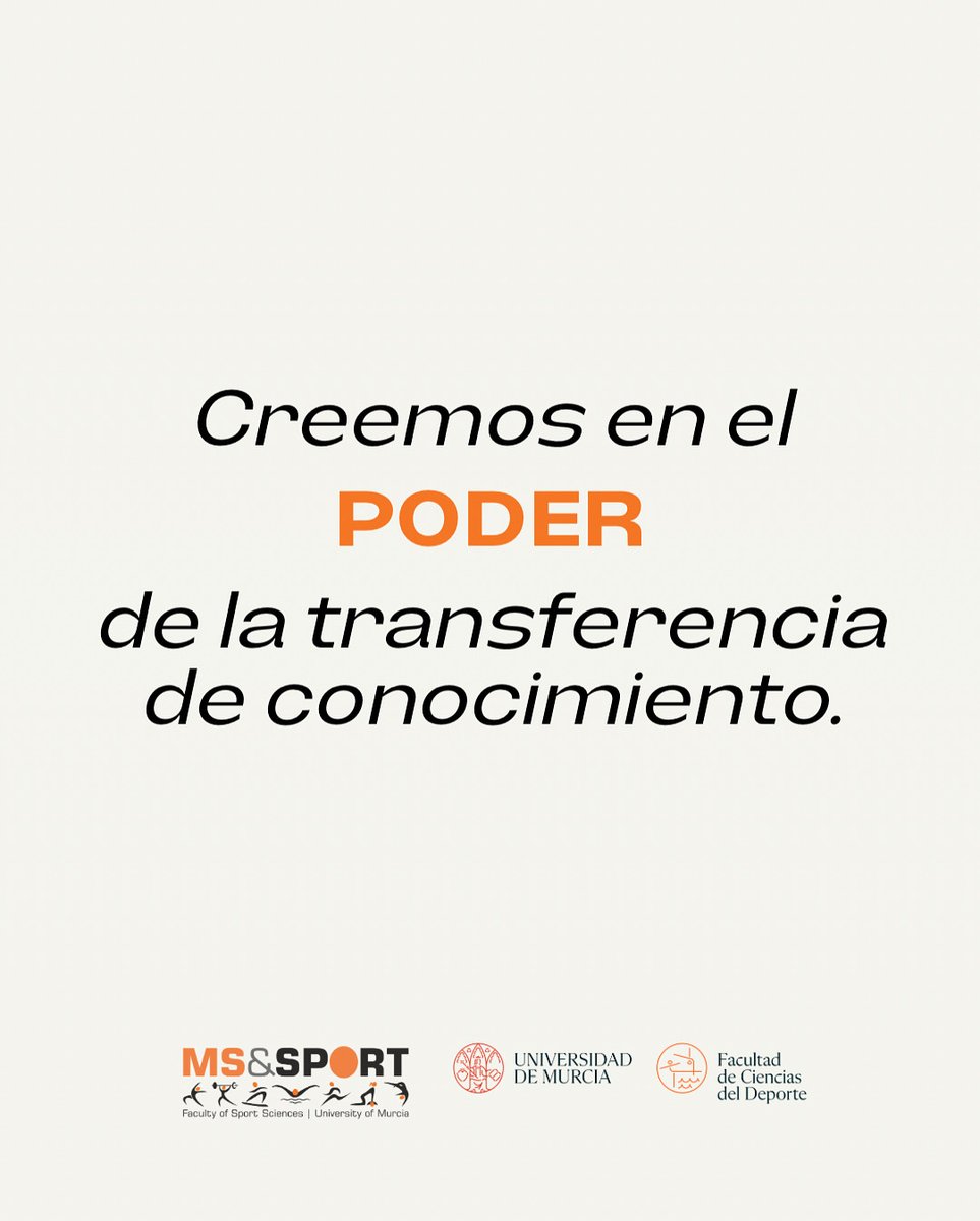 Trabajamos con clubes, instituciones y empresas para llevar nuestras investigaciones al campo práctico. Porque el impacto real sucede cuando la ciencia llega a las personas.  
#TransferenciaDeConocimiento #DeporteConCiencia
#MS&amp;SPORT #Deporte

<a href="/umucafd/">CAFD UMU</a>