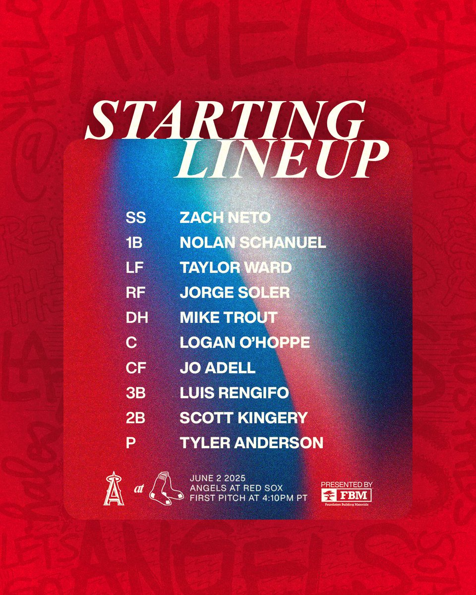 Angels's tweet photo. first of three at Fenway 🧦

📺: @FanDuelSN_West
📻: @AngelsRadioKLAA

#RepTheHalo x @FBMSupply https://t.co/sRCaQCCwz8