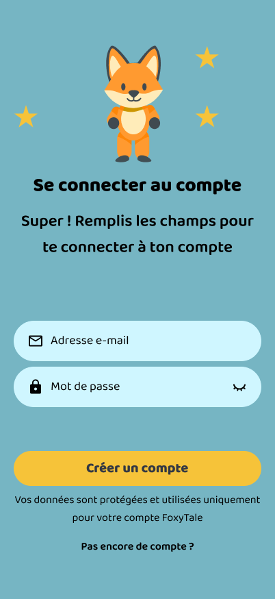 Onehourgamestud's tweet image. Petit projet perso d'une app pour enfant, histoire audio ou à lire personnalisées généré par IA . Pour le moment je fait que la maquette mobile. 
Techno : Flutter ( mobile ), Svelte, firebase.
nom: FoxyTale
#buildinpublic #MobileAppDevelopment #SaaSProduct