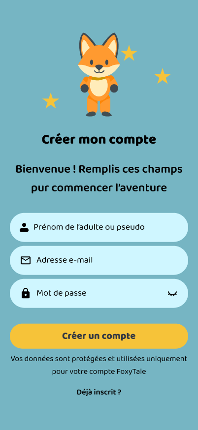 Onehourgamestud's tweet image. Petit projet perso d'une app pour enfant, histoire audio ou à lire personnalisées généré par IA . Pour le moment je fait que la maquette mobile. 
Techno : Flutter ( mobile ), Svelte, firebase.
nom: FoxyTale
#buildinpublic #MobileAppDevelopment #SaaSProduct