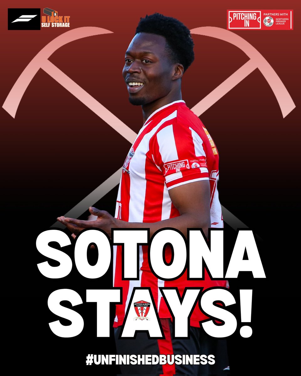 𝙎𝙊𝙏𝙊𝙉𝘼 𝙎𝙏𝘼𝙔𝙎 🔏⚽🔴⚪

Damola Sotona is the next player to agree to stay with the club next season.

Dammy joined in mid December and made a total of 21 appearances and netting twice.

#UpTheAlbion #UnfinishedBusiness