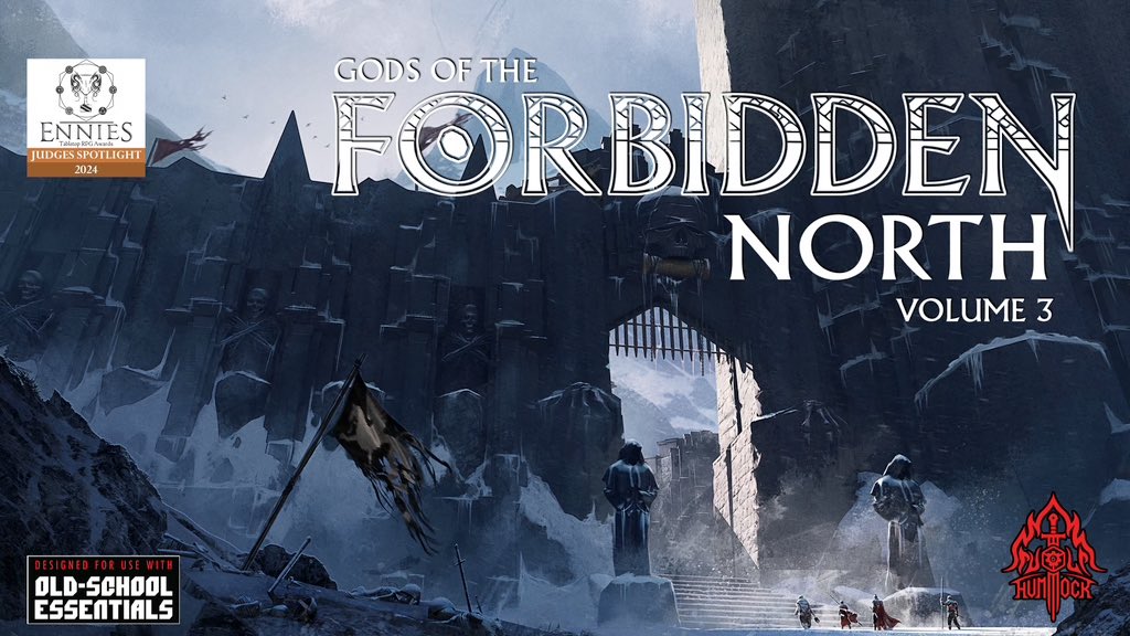 Gods of the Forbidden North: Volume 3 will have approximately 1,148 encounter areas. Deep in drafting now. Will be finished in the next 6-8 weeks. #ttrpg #OSR #DnD