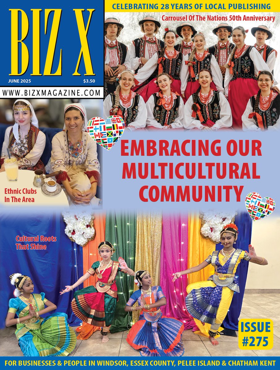 BizXmagazine's tweet image. BIZ X MAGAZINE JUNE 2025 VOLUME 28 ISSUE 6

Experiencing new cultures is always fun, and Windsor Essex and Chatham Kent residents have a plethora of opportunities to do so. You will feel like you’ve travelled the world. #Windsor #WindsorEssex #Multicultural

MORE IN COMMENTS
