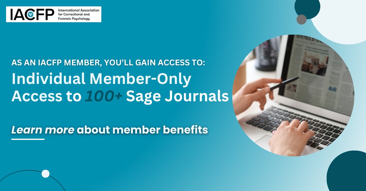 IACFP members enjoy full access to 100+ publications focused on criminiology and psychology -- a valuable library of research right at your fingertips. Learn more and sign up to be a member today! bit.ly/47spXxQ