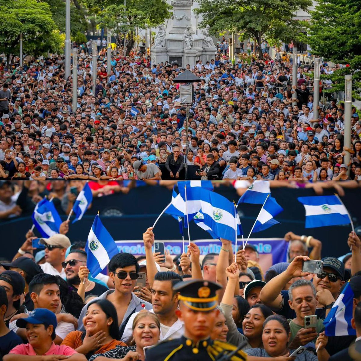 Nuestro presidente <a href="/nayibbukele/">Nayib Bukele</a> reafirmó que lo más importante siempre será nuestra gente, todo lo demás no es relevante. 🇸🇻

📍Mensaje a la nación.