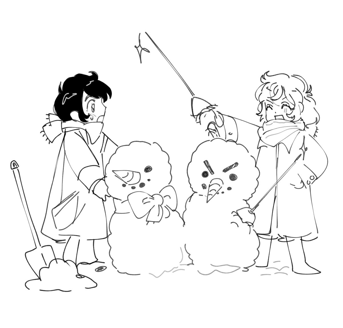 akucintapisgor's tweet image. baby ao sketches 😬