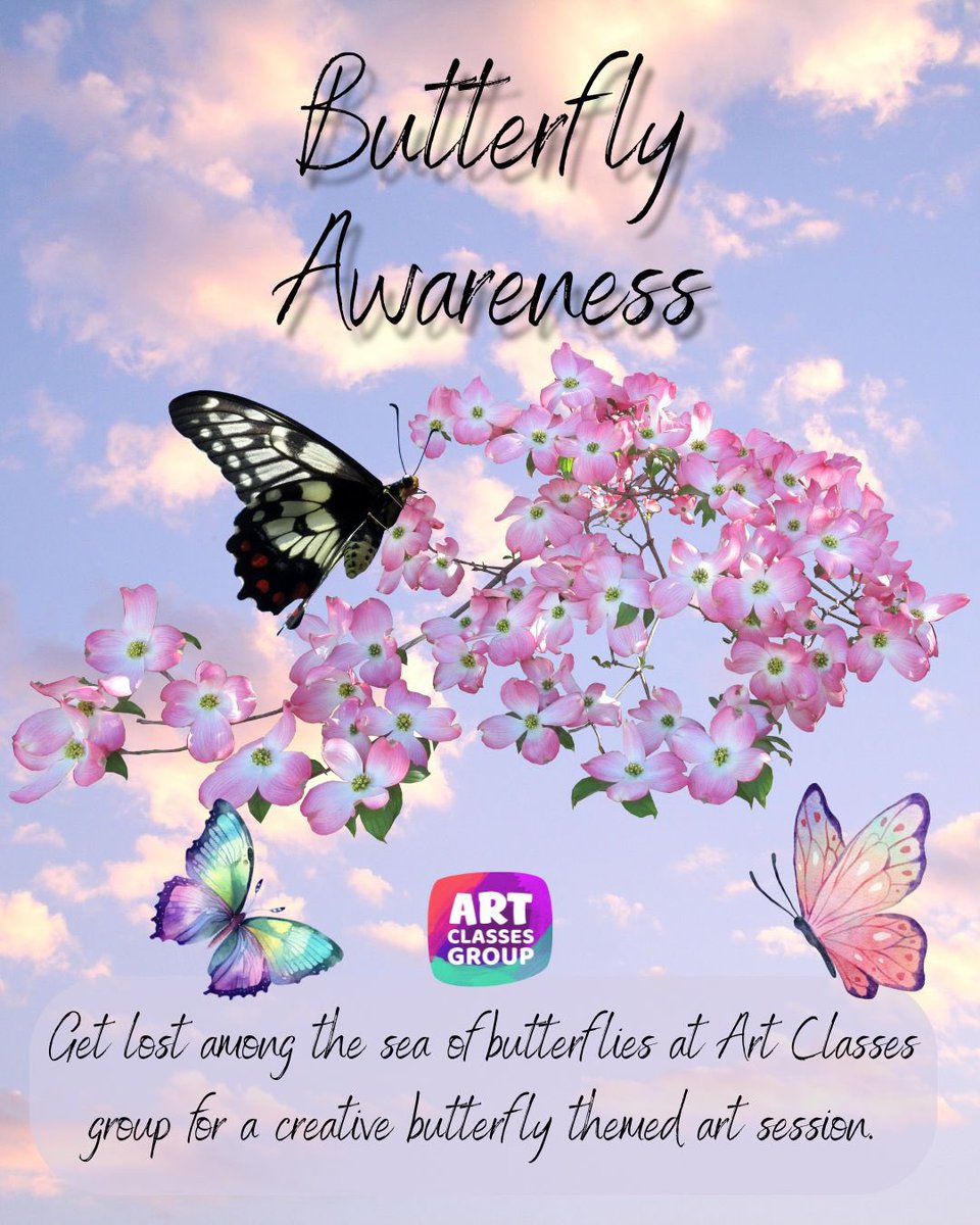 Art Classes Group (@artclassesgroup) on Twitter photo #LetsCreate Butterfly Awareness 🎨
Join us at Art Classes Group for a creative butterfly-themed session. A fun, calming experience for all ages and abilities — materials included.
📧info@artclassesgroup.com
📍 artclassesgroup.com
🖌️ #ButterflyAwareness #ArtForChange #LetsCreate Butterfly Awareness 🎨
Join us at Art Classes Group for a creative butterfly-themed session. A fun, calming experience for all ages and abilities — materials included.
📧info@artclassesgroup.com
📍 artclassesgroup.com
🖌️ #ButterflyAwareness #ArtForChange
