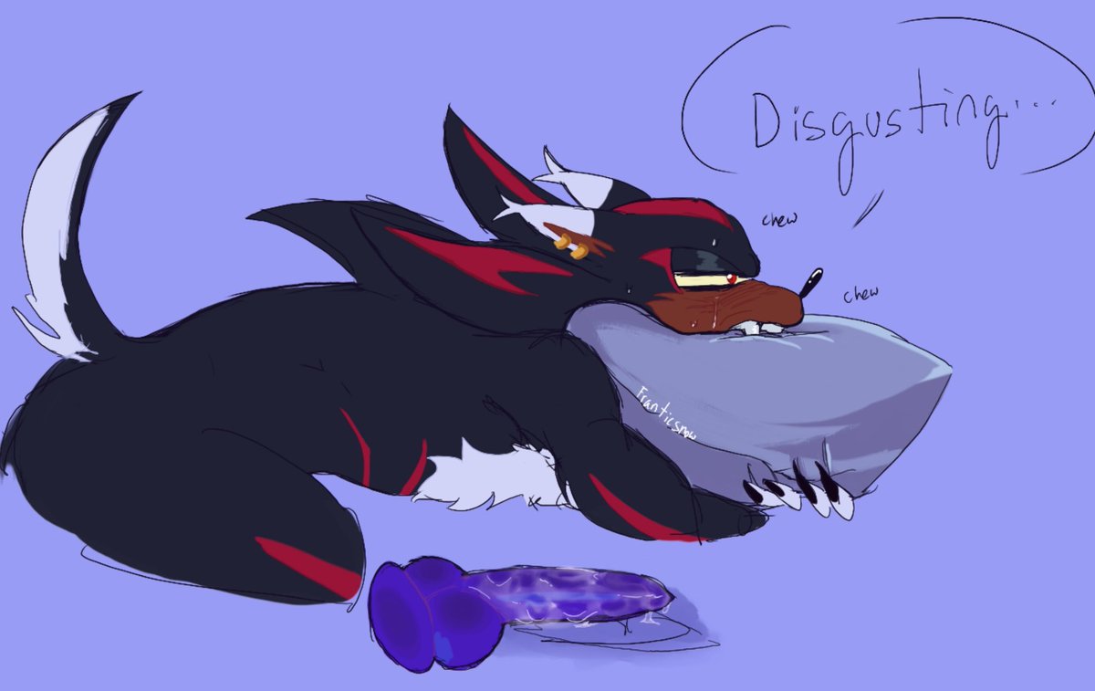 frantic_snow's tweet photo. Office AU: Bottom shadow
He can’t sleep without thinking of that damn blue hedgehog 
😌🙏 
#bottomshadwk2k25 #Sonadownsfw #sonadow https://t.co/625PdmmiKE