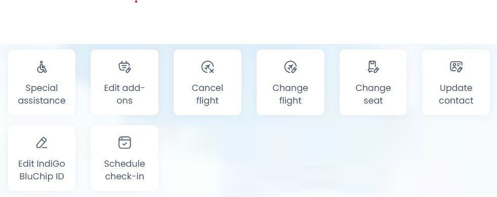 If you’re booking an IndiGo flight, don’t forget to use the Manage Booking option to add your Bluchip number.

🔁 Retro-claims haven’t been working lately - better to be safe and earn those points right away! ✈️