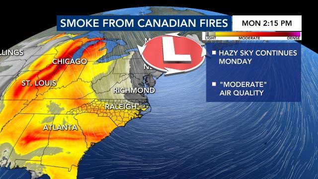 chadrixkX's tweet photo. @dom_lucre It’s from the Canada wildfire smoke making the sky hazy. It is the sun https://t.co/kZOPCRH3Ea