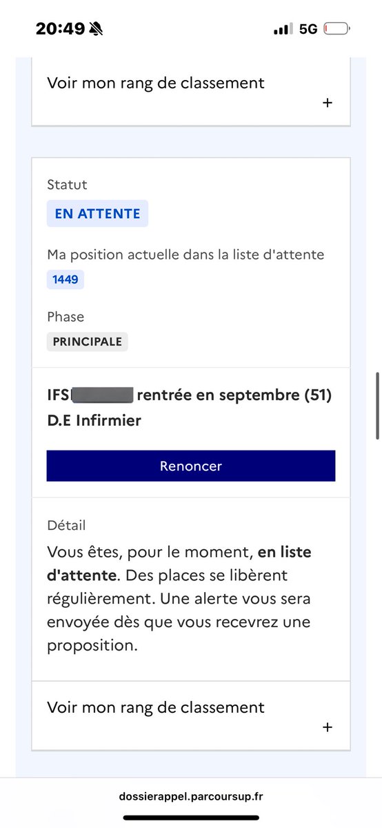 Aywaki2's tweet photo. Heureusement j’ai été prise hors parcoursup en bac+3 BAHAHAHA #Parcoursup2025 #filedattente #lycée #ifsi https://t.co/mA3alcrZRf