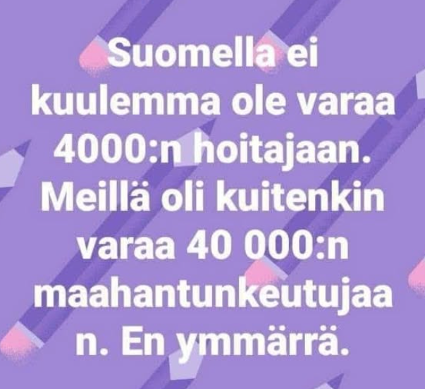 Eikös mamut tule paljon kalliimmiksi kuin hoitajat?
Ja hoitajista on sentään hyötyä, toisin kuin ...