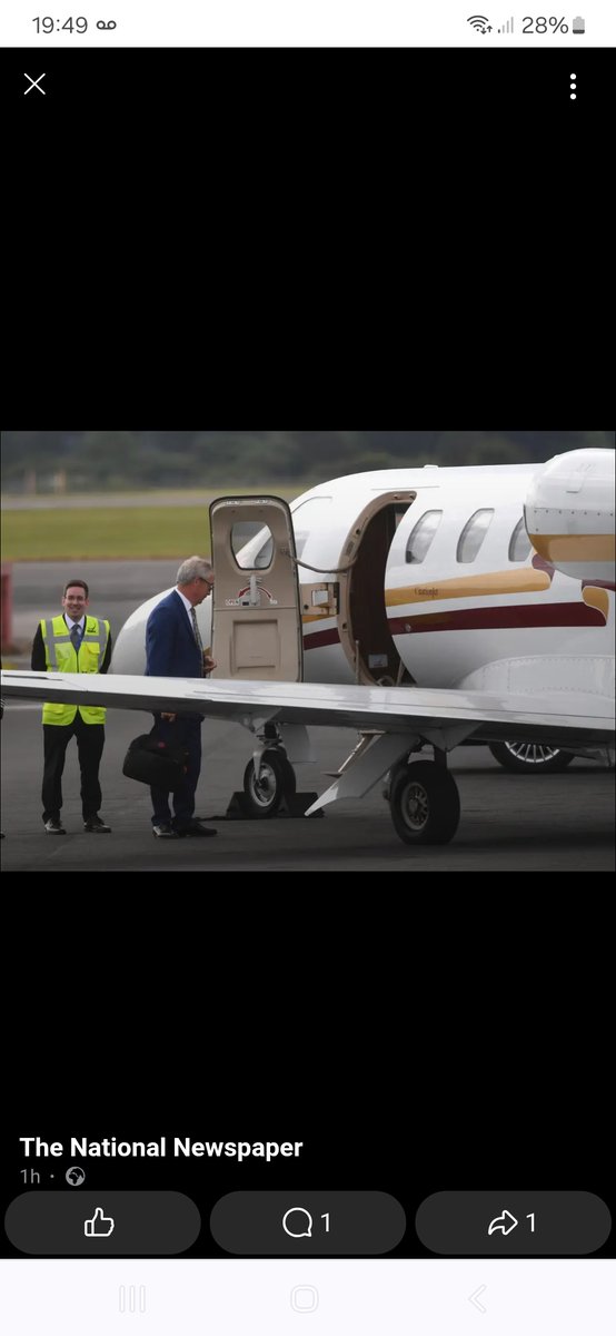 Who's paying for Farages private  jet to Scotland